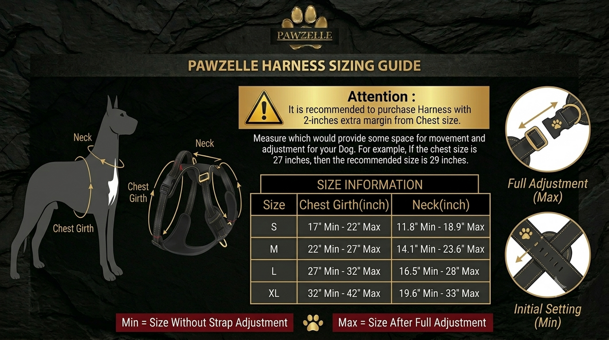 Harness Size Chart
