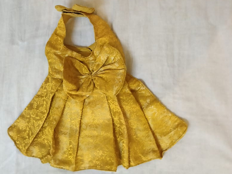 Gold Occassion Wear  Frock