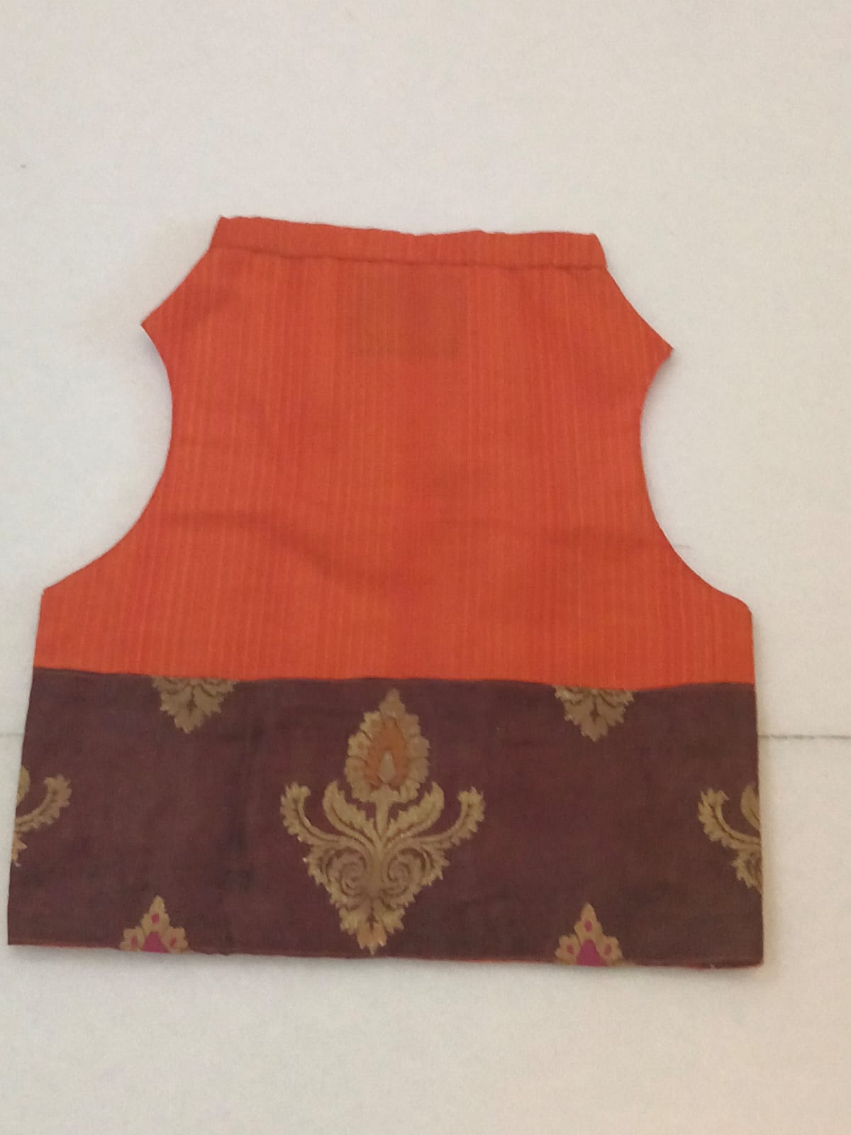 Orange Occassion Wear Sherwani with brown border