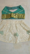 White Skirt - Green top Occassion Wear Skirt top set