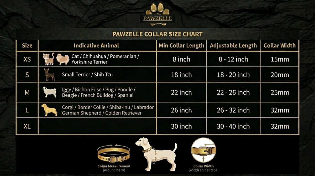 Collar Size Chart